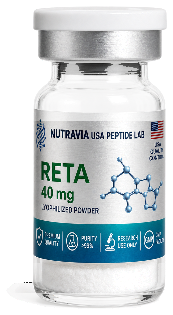 Nutravia RETA 40 mg lyophilized research vial