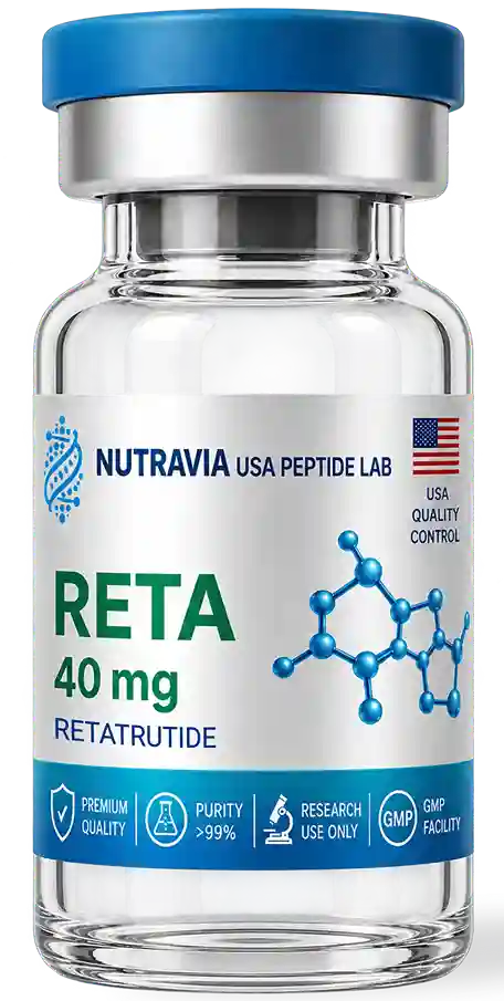 Nutravia RETA 40 mg lyophilized research vial